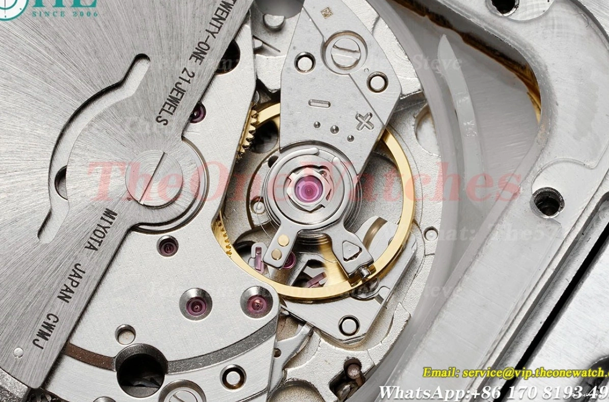 RG 40mm SS Red Santos MY9015 Mens SS Dial XL 100 AMG 0129